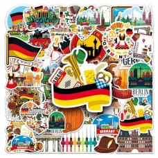 Set De 50 Stickers Alemania País Turismo Europa Ciudad Alemania